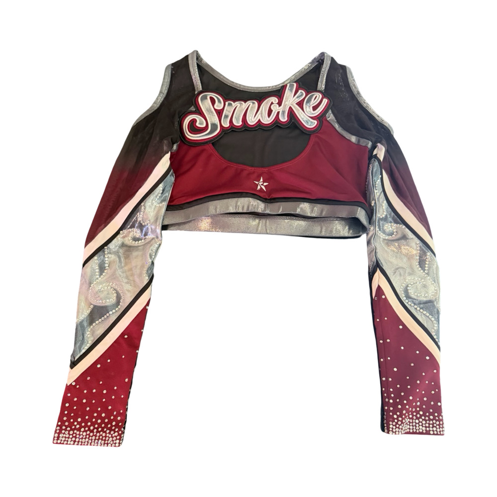Rebel Athletic Brandon All-Star Cheerleading Uniform Crop Top with Rhinestones